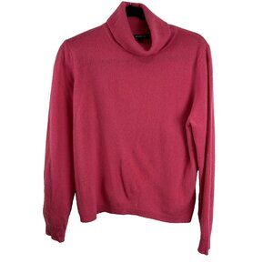 Studio E Cashmere Pink Turtleneck Sweater Women's Size L